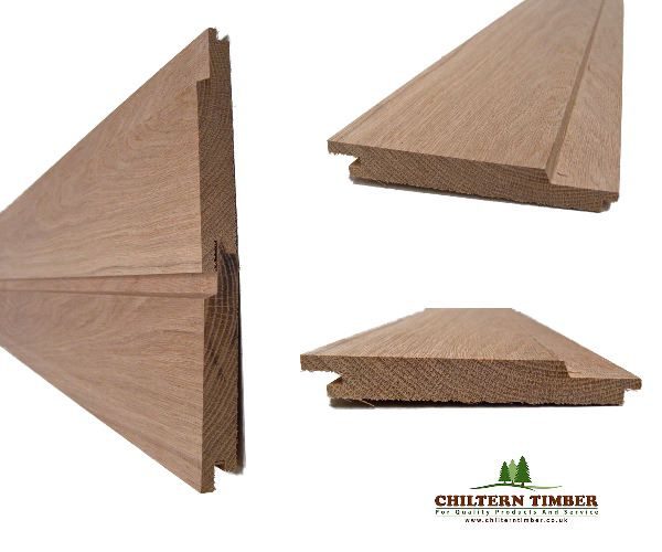 Timber Cladding American White Oak Shiplap 18 x 144mm Chiltern Timber