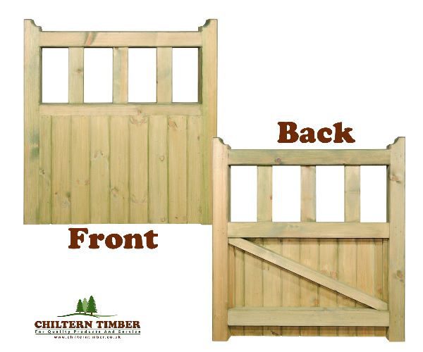 timber front gate
