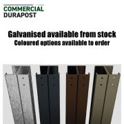 Durapost Commercial Slotted Post Colours