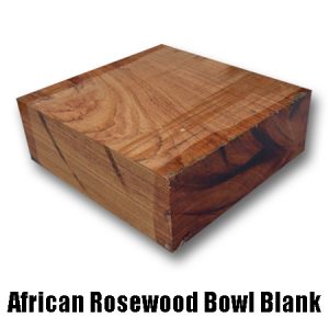 african rosewood bowl blank