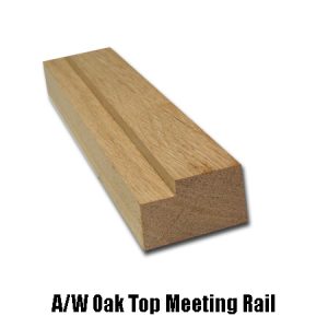 oak top meeting rail
