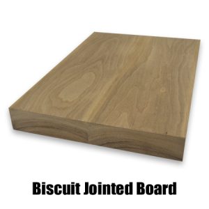 walnut biscuit jointed