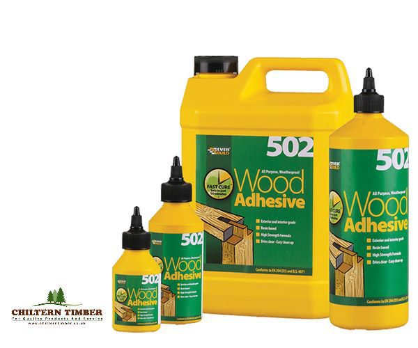 Wood Adhesive 502 Waterproof 500ml Chiltern Timber