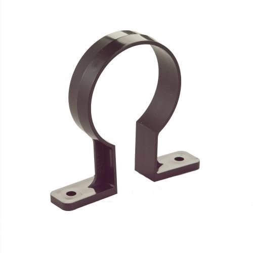 68mm Round Plastic Downpipe Bracket Black BR207 Chiltern Timber