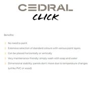 Cedral Click Benefits