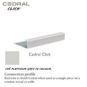 Cedral Click Connection Profile C05 Platinum Grey