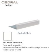 Cedral Click Connection Profile co1 white