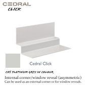 Cedral Click Internal Corner C05 Platinum Grey
