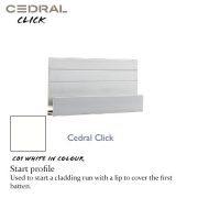 Cedral Click Start Profile C01 White