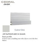 Cedral Click Fibre Cement Cladding Board C05 Platinum Grey | Chiltern ...
