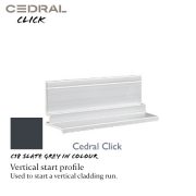 Cedral Click Vertical Start Trim C18 Slate Grey