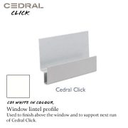 Cedral Click Window Lintel Profile C01 White