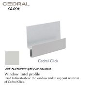 Cedral Click Window Lintel Profile C05 Platinum Grey