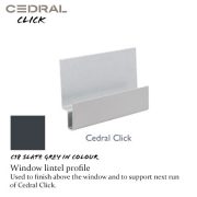 Cedral Click Window Lintel Profile C18 Slate Grey