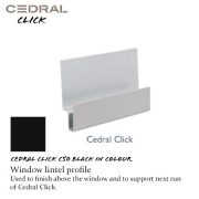 Cedral Click Window Lintel Profile C50 Black