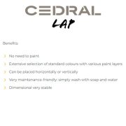 Cedral Lap Benefits