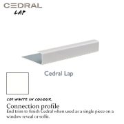 Cedral Lap Connection Profile C01 White