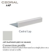 Cedral Lap Connection Profile C05 Platinum Grey