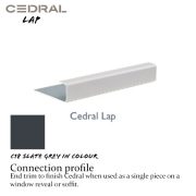 Cedral-Lap-Connection-Profile C18 Slate Grey