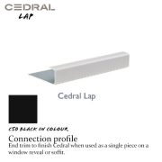 Cedral Lap Connection Profile C50 Black
