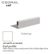 Cedral Lap End Profile C01 White