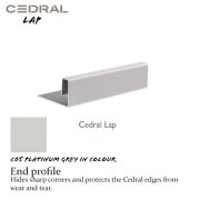 Cedral Lap End Profile C05 Platinum Grey