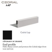Cedral Lap End Profile C50 Black