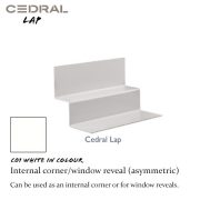 Cedral Lap Internal Corner C01 White