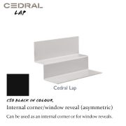 Cedral Lap Internal Corner C50 Black