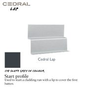 Cedral-Lap-Start-Trim C18 Slate Grey
