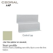 Cedral Lap Start Trim C76 Tea Green