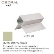 Cedral lap external corner C76 Tea Green