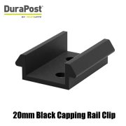 DuraPost 20mm Black Capping Rail Clip