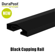 Durapost Black Capping Rail