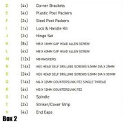 Durapost gate box 2 Fixings List