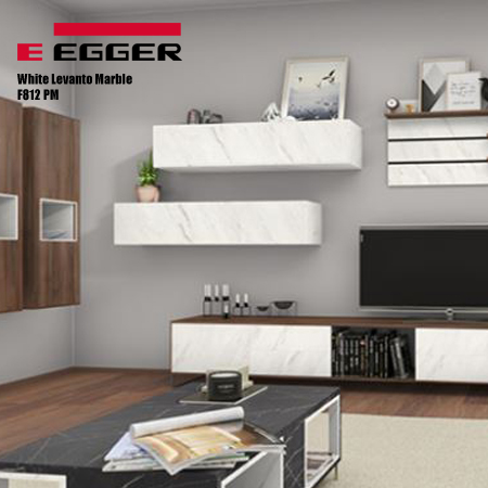 Egger MFC White Levanto Marble F812 PM | Chiltern Timber