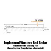 Engineered Cedar Matching Dimensions