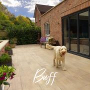 Pavestone Deckwood Buff laid