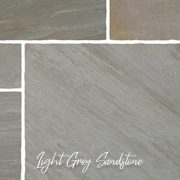 Pavestone Light Grey Sandstone swatch