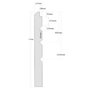 V Notched post