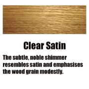 clear satin