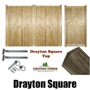 Drayton Square Top Gates, Posts & Fittings