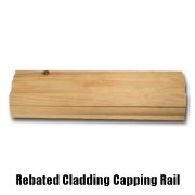 rebated cladding capping rail