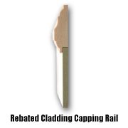 rebated cladding capping rail view
