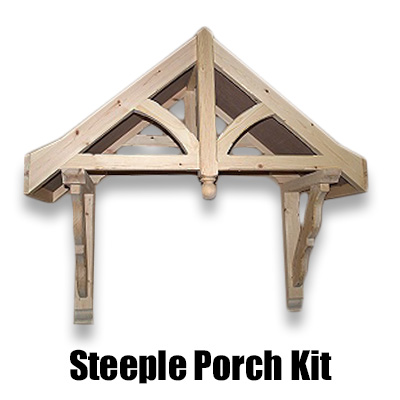 Porch Kit Steeple Canopy 1090mm, Wooden Door Canopy Kit